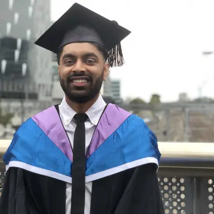 Puri Dewage at his engineering graduation